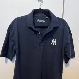 NY Yankees Men's Polo Shirt - Stitches Athletic Gear - Medium